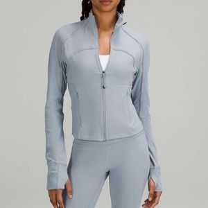 Lululemon Cropped Define Jacket *Ribbed Nulu Chambray